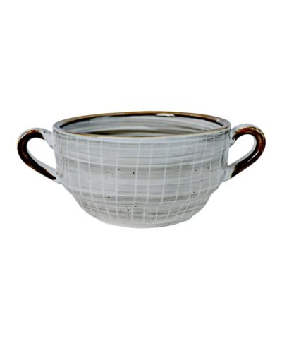 Western Nordic Style Porcelain Dinnerware in Gray - Image 6