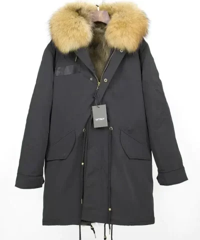 Ice Bear Natural Faux Fur-Trim Puffer Coat-20270268