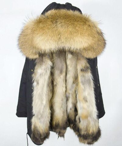 Ice Bear Natural Faux Fur-Trim Puffer Coat-20270269