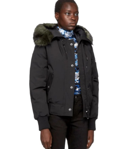 Alternative view of Kenzo Black Down Faux-fur Hooded Jacket