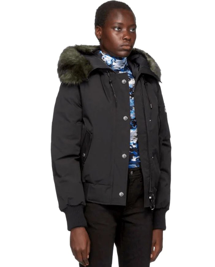 Alternative view of Kenzo Black Down Faux-fur Hooded Jacket