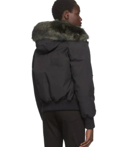 Kenzo Black Down Faux-fur Hooded Jacket - Image 3