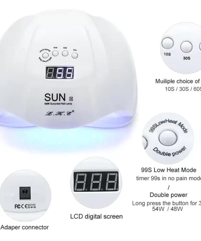 L.K.E LED Display True Glow Portable Nail Dryer - Image 2