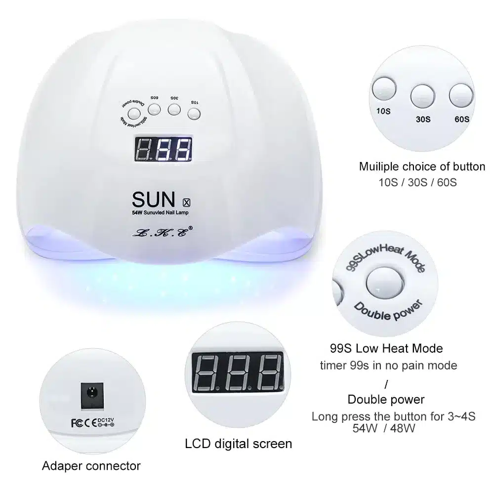 Alternative view of L.K.E LED Display True Glow Portable Nail Dryer