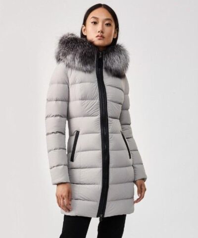 Mackage Calla Down Coat With Removable Silverfox Fur Trim-20246240