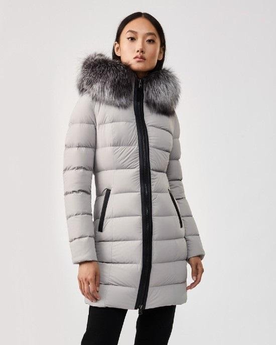 Mackage Calla Down Coat With Removable Silverfox Fur Trim-20246240