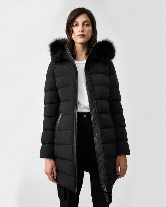 Mackage Calla Down Coat With Removable Silverfox Fur Trim-20246250