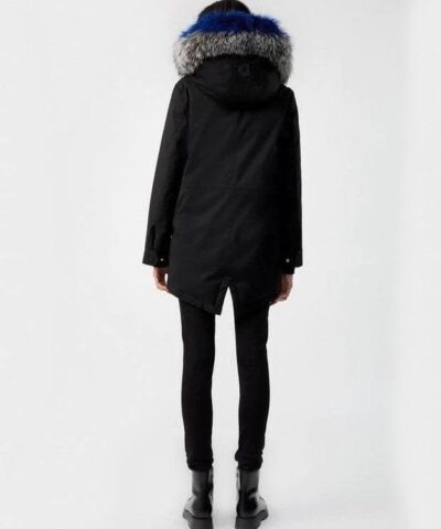 Mackage Chara DXR Down Twill Parka Coat, Black - Image 4