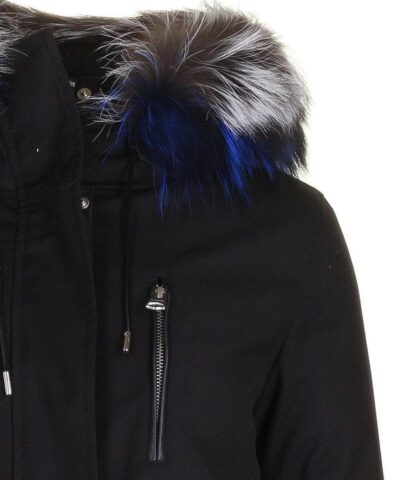 Mackage Chara DXR Down Twill Parka Coat, Black - Image 5
