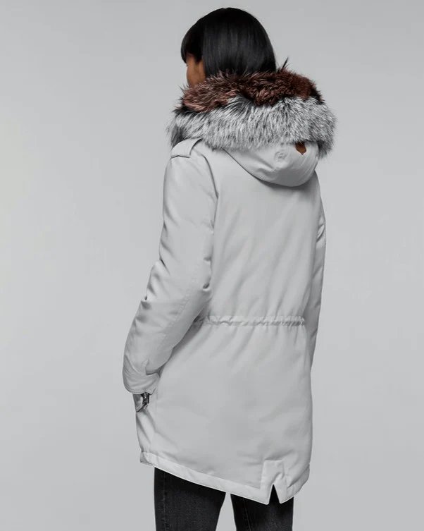 Alternative view of Mackage Chara DXR Down Twill Parka Coat, Light Grey