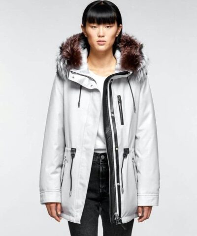 Mackage Chara DXR Down Twill Parka Coat, Light Grey-20260716
