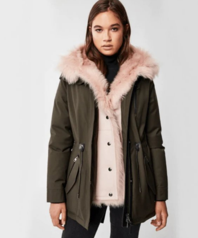 Mackage Charlene Down Parka With Removable Shearling Bib-20261193