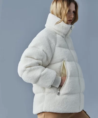 Alternative view of Mackage EDANA Teddy Down Puffer Jacket With Removable Hood