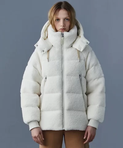 Mackage EDANA Teddy Down Puffer Jacket With Removable Hood-20317365