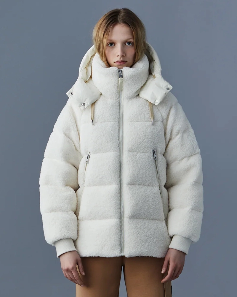 Mackage EDANA Teddy Down Puffer Jacket With Removable Hood-20317365
