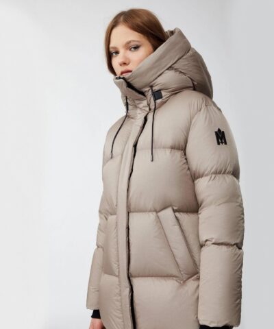 Alternative view of Mackage Eliane Foil Shield Maxi Down Coat With Pillow Collar