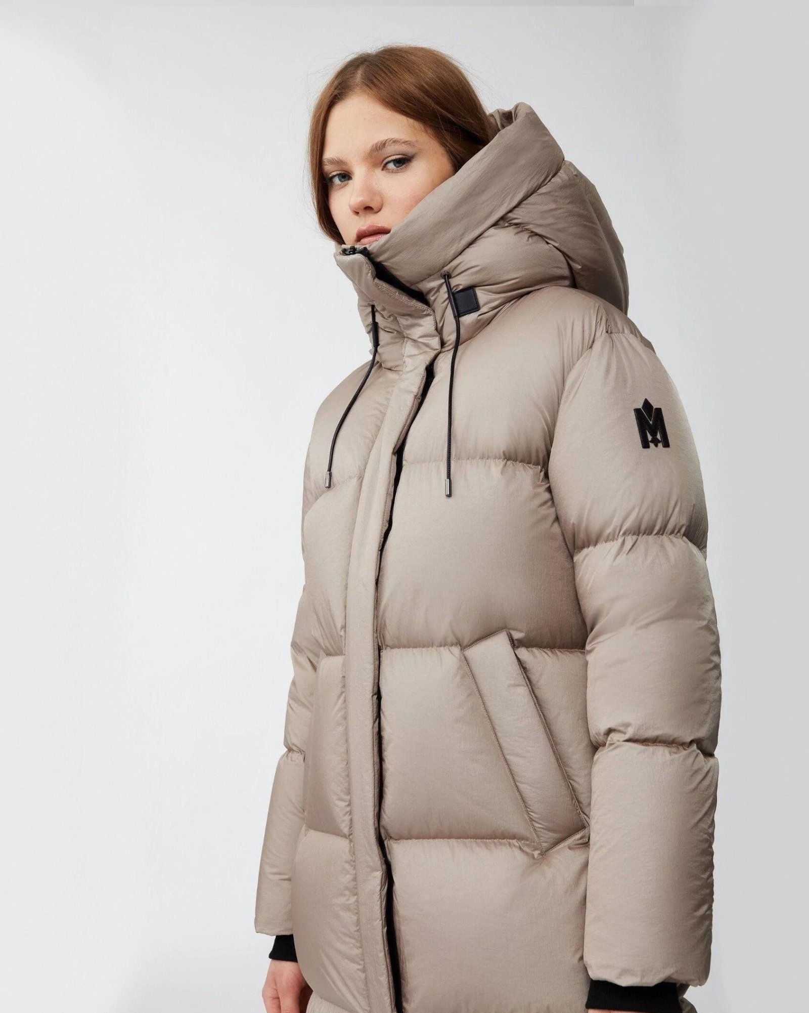 Alternative view of Mackage Eliane Foil Shield Maxi Down Coat With Pillow Collar
