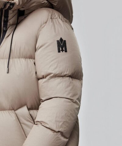 Mackage Eliane Foil Shield Maxi Down Coat With Pillow Collar - Image 3