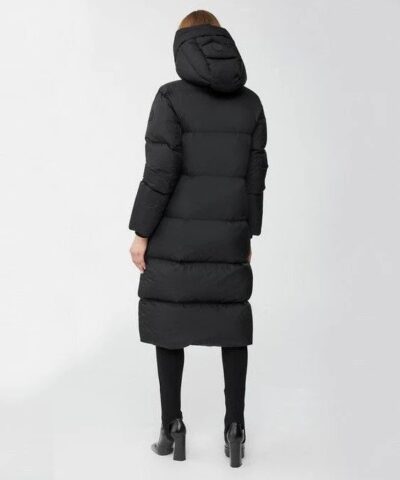 Mackage Eliane Foil Shield Maxi Down Coat With Pillow Collar In Black 20249814 4