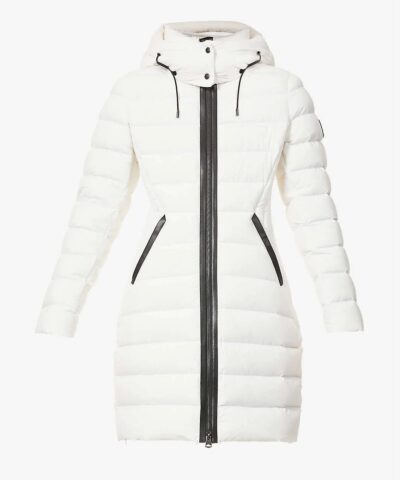 Alternative view of Mackage Farren Stretch Lightweight Down Coat With Removable Hood, White