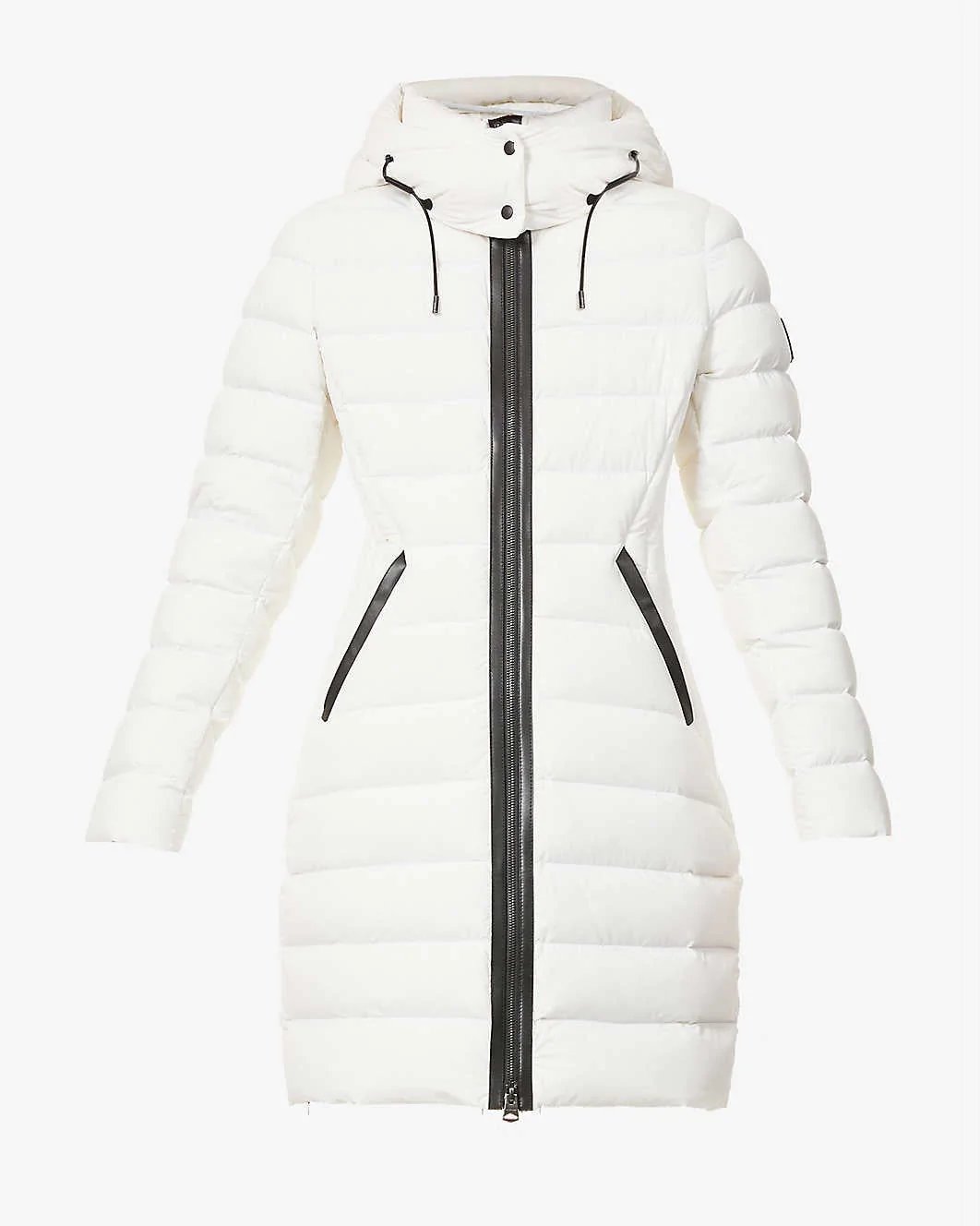 Alternative view of Mackage Farren Stretch Lightweight Down Coat With Removable Hood, White