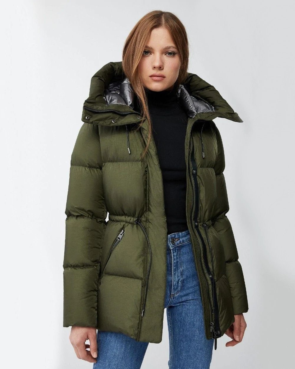 Mackage Freya Down Puffer Jacket, Army-20245598