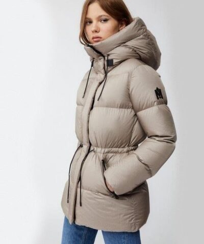 Mackage Freya Down Puffer Jacket, Champagne - Image 4
