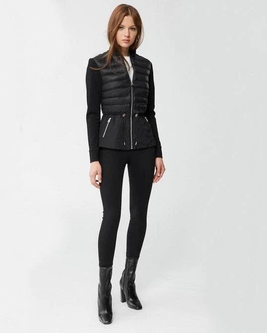 Alternative view of Mackage JOYCE Mixed-Media Jacket With Peplum
