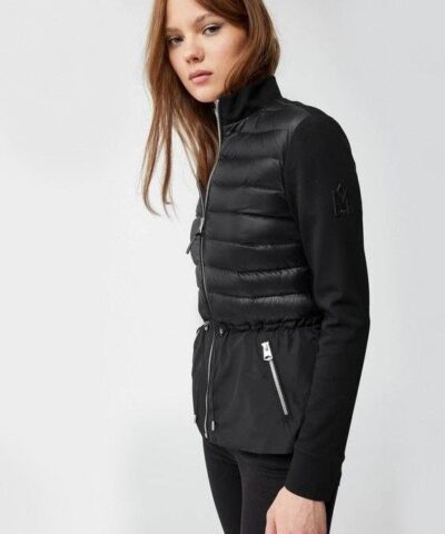 Mackage JOYCE Mixed-Media Jacket With Peplum - Image 6