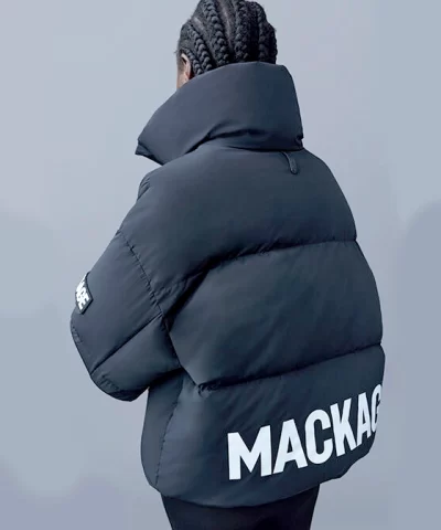 Mackage NET SUSTAIN Mylah Appliquéd Printed Quilted Down Ski Jacket - Image 4
