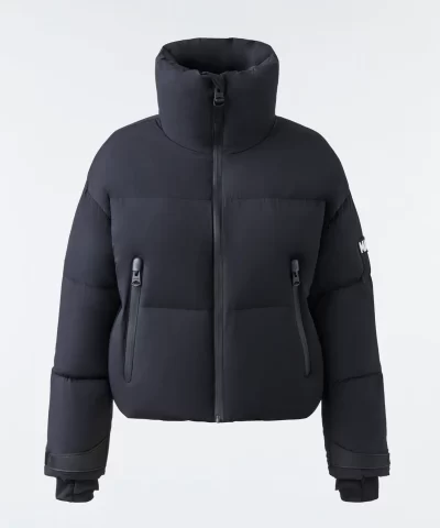Mackage NET SUSTAIN Mylah Appliquéd Printed Quilted Down Ski Jacket-20317664