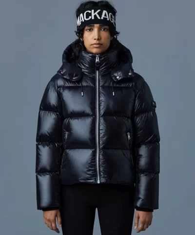 Mackage Women's EVIE Lustrous Light Down Jacket With Hood - Image 11