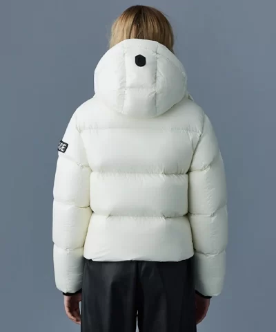 Mackage Women's EVIE Lustrous Light Down Jacket With Hood - Image 3