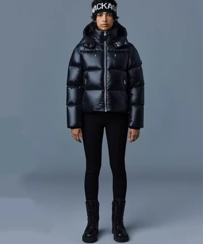Mackage Women's EVIE Lustrous Light Down Jacket With Hood - Image 9