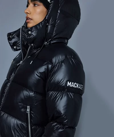 Mackage Women's EVIE Lustrous Light Down Jacket With Hood - Image 10