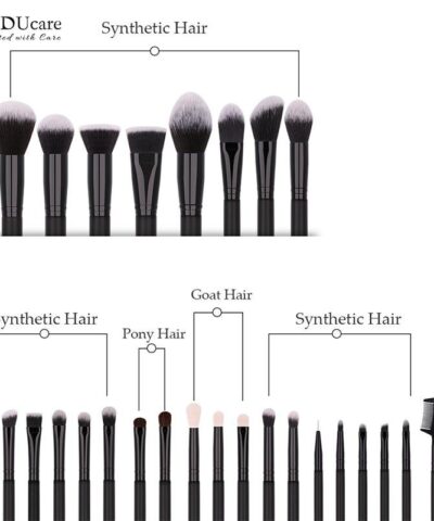 Makeup Brushes Set Foundation Eyeshadow Powder Brush Goat Hair Tools Kit 20221153 2
