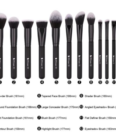 Makeup Brushes Set Foundation Eyeshadow Powder Brush Goat Hair Tools Kit 20221153 3