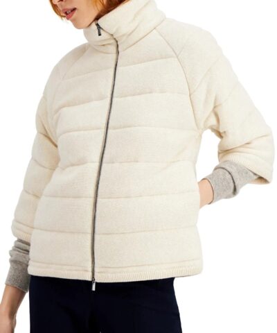 Marella Cromo 3/4-Sleeve Quilted Coat - Image 3