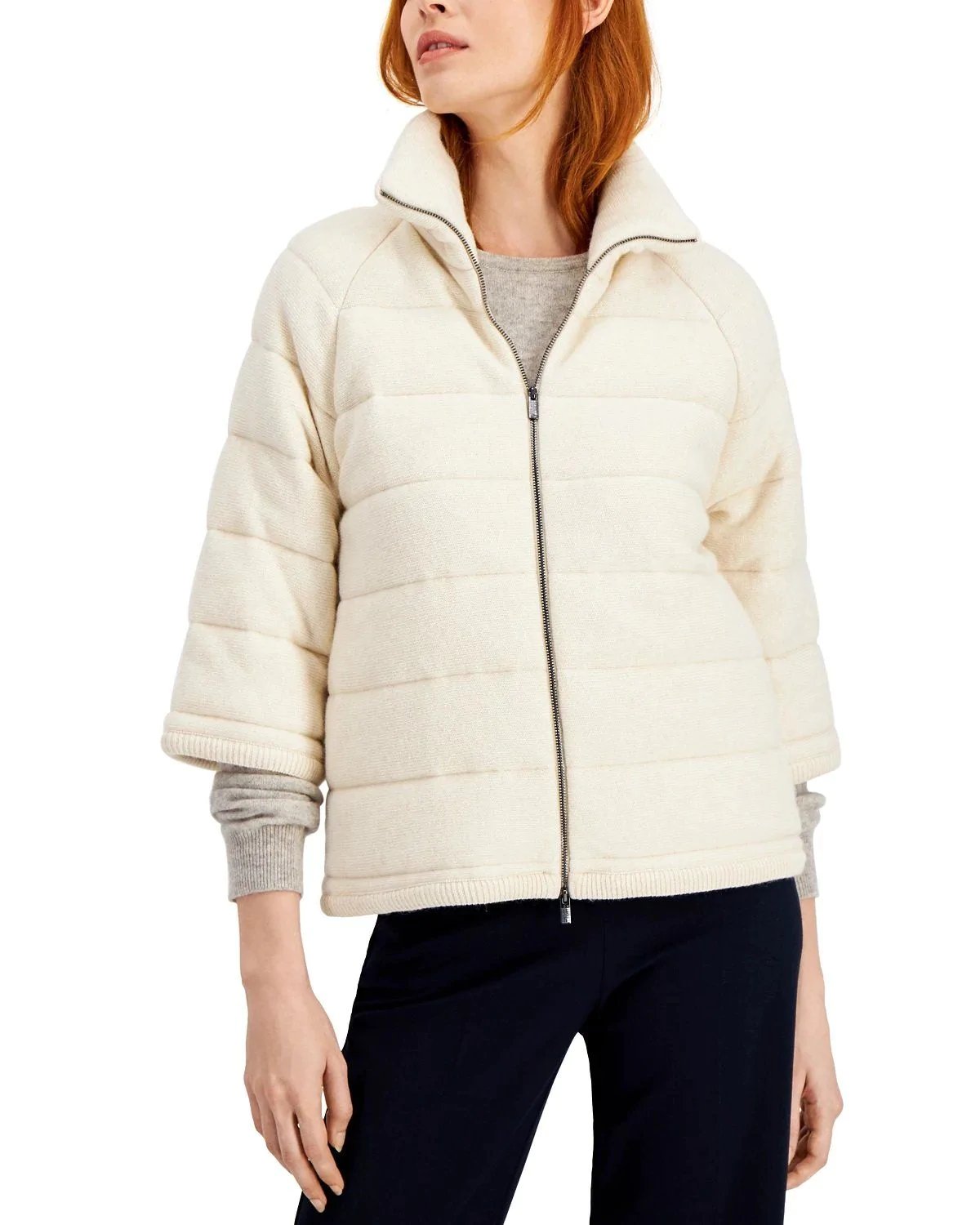 Marella Cromo 3/4-Sleeve Quilted Coat-20246865