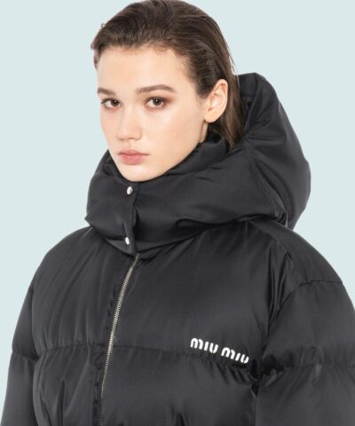 Miu Miu Technical Nylon Down Coat 20246379 3