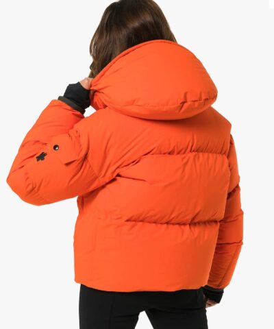 Moncler Grenoble Airy Down Puffer Jacket In Orange - Image 4