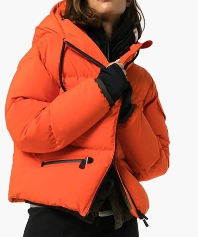 Moncler Grenoble Airy Down Puffer Jacket In Orange-20261368