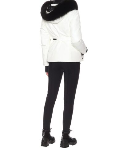 Alternative view of Moncler Grenoble Laplance Belted Jacket W/ Fur Collar