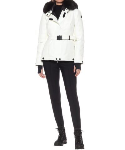 Moncler Grenoble Laplance Belted Jacket W/ Fur Collar - Image 3
