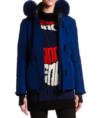 Moncler Grenoble Laplance Belted Jacket W/ Fur Collar - Image 7