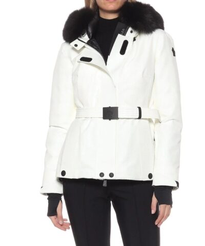 Moncler Grenoble Laplance Belted Jacket W/ Fur Collar-20262051