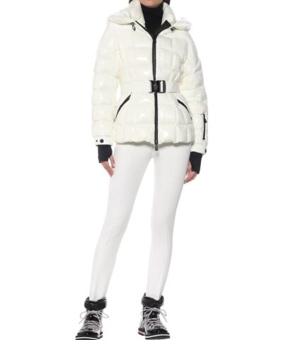 Moncler Grenoble Salle Shiny Nylon Belted Ski Jacket 20260763 4