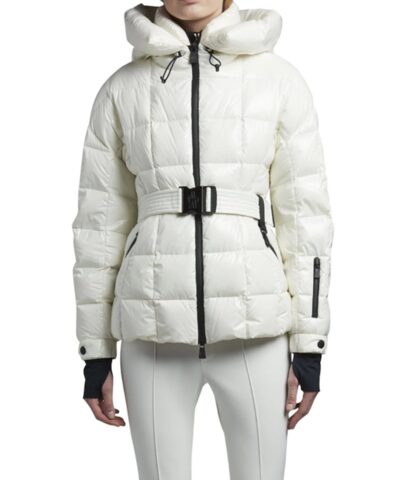 Moncler Grenoble Salle Shiny Nylon Belted Ski Jacket-20260764