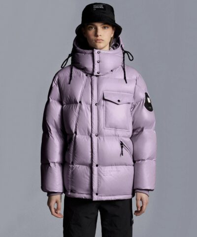 Moncler X FRGMT Anthemyx Quilted Shell Hooded Down Jacket, Light Lilac-20248027