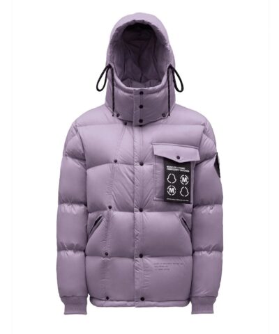 Moncler X FRGMT Anthemyx Quilted Shell Hooded Down Jacket, Light Lilac-20248033